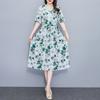 Elegant Summer Dress for Women Vintage Clothes Plus Size Casual Short Sleeve Long Dress