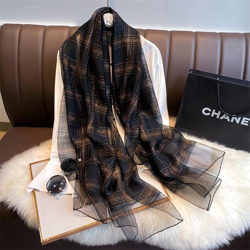 

Women Summer Silk Scarves Fashion Shawl Lady Wrap Soft Female Stole Bandanna Hijab Poncho Foulard Muffler