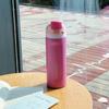 710ml Straw Double-Layer Insulated Cup 304 Stainless Steel Sports Water Bottle Travel Vacuum Flask for Outdoor Camping Sports