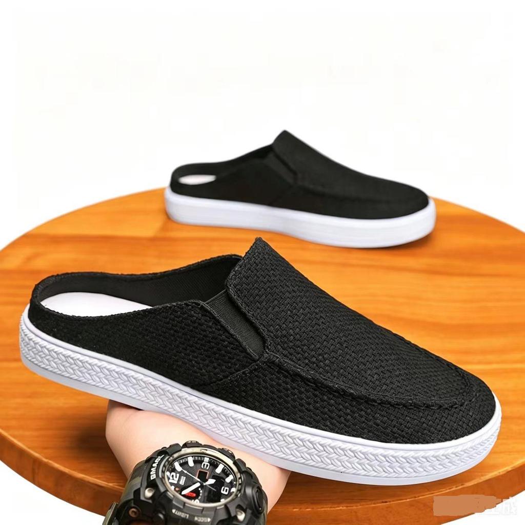 Men's Summer Mesh Slip-On Backless Beach Slippers