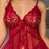 Pajamas feminine V-neck lace suspender multicolor suit erotic lingerie