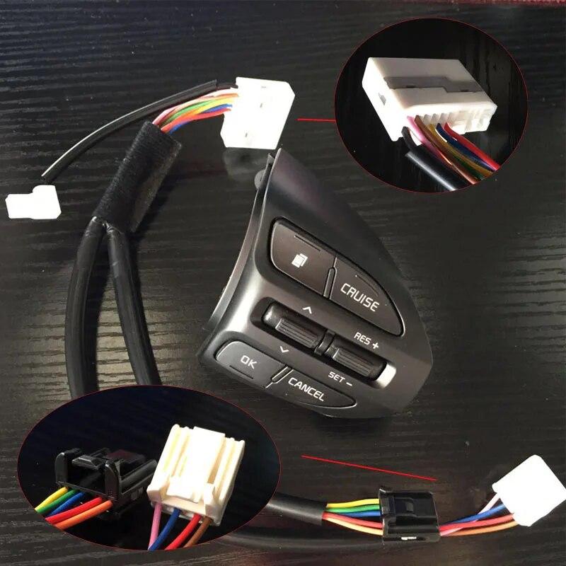 

Переключатель на руле с круиз-контролем, автозапчасти, кнопки на руле для Kia K2 rio 2017-2018