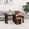 VidaXL Tables basses gigognes 3 pcs Chêne fumé Bois d'ingénierie 815984