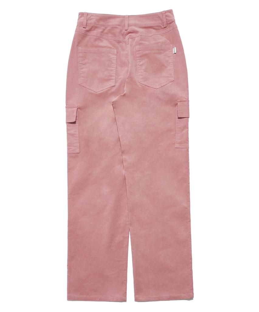 DELICCENT Corduroy Cargo Pants [Pink]