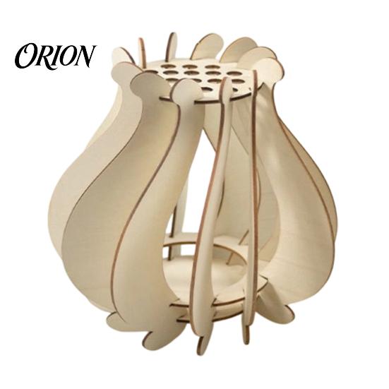 Fashionable Desktop Vases for Classroom Wooden Puzzle Flower Vase, Display Stand Flowers or Nordic Vase Home Decor Artificial Flowers, Decorative