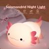 1PC Children's Night Light 2 On Silicone Baby Crib Sleeping Light Portable USB Rechargeable Bedside Lamp
