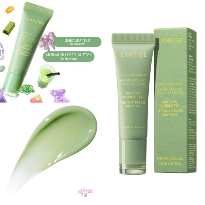 

Laneige Lip Glowy Balm Matcha Bubble Tea 10g +RANDOM GIFT