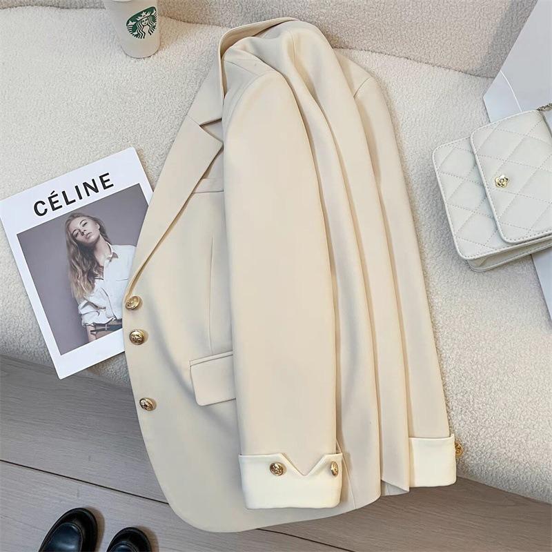 White blazer women's spring new casual temperament celebrity high-end fashion suit