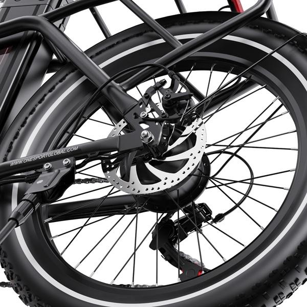 ONESPORT-OT16-2 48V 250W Folding E-Bike, Removable 17Ah Battery, 60-120KM Range, City Commuter