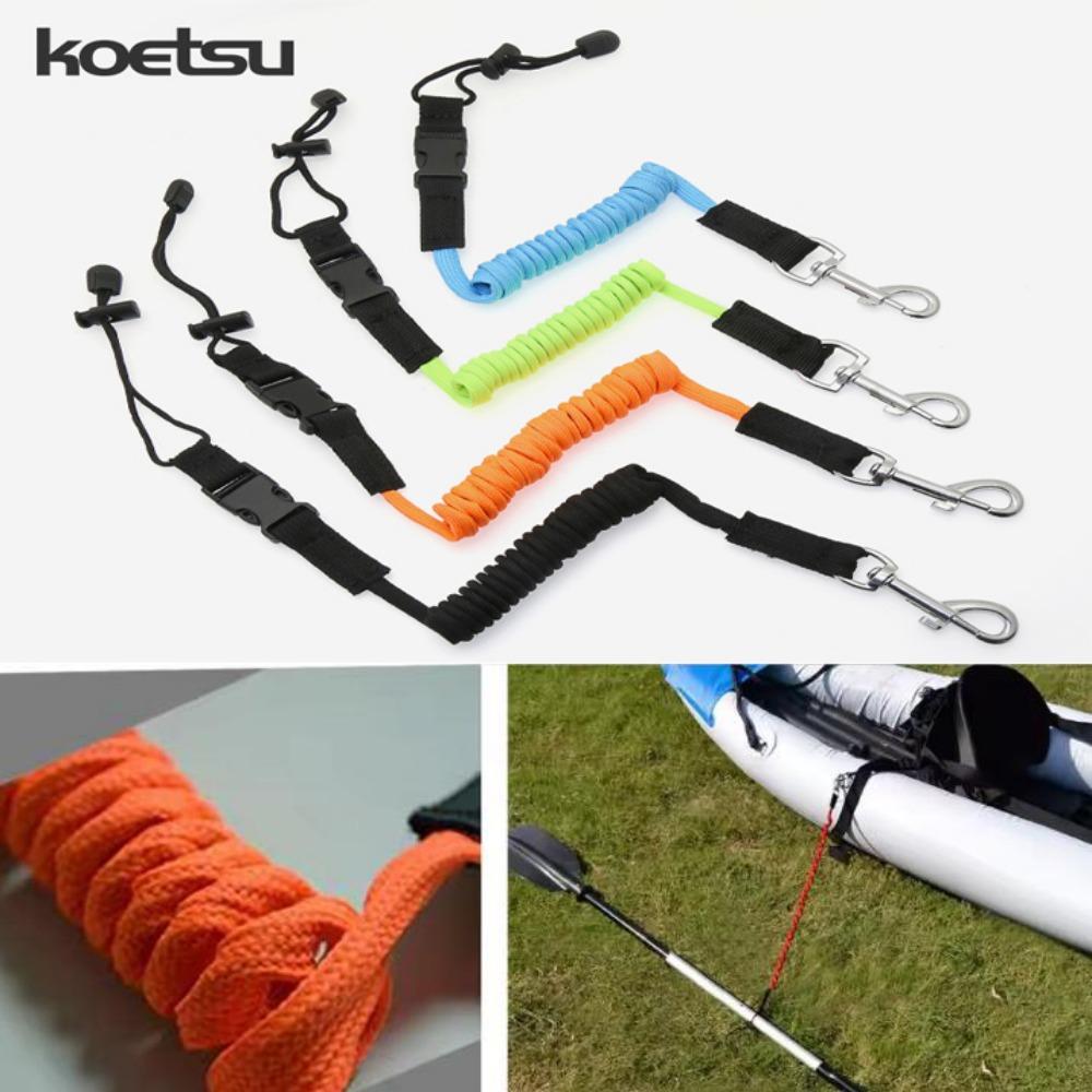 Elastic Inflatable Kayak Tie Rope Multicolored SUP Paddle Leash for Kayak Canoe
