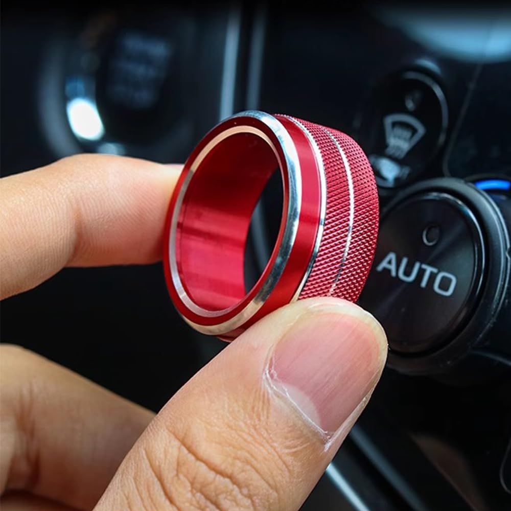 Onami Toyota Camry Air Conditioning Dial Air Conditioning Vent Interior Aluminum for the New 8th Generation Camry Ring, Cover, Panel, Alloy, 2-Piece