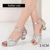 2026 Latin Dance Shoes for Women/Ladies Ballroom Tango Salsa Middle Heeled Indoor Dancing Shoes PU Latin Shoes 4colors