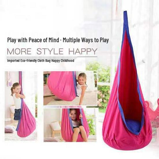 LED-Lit Portable Hanging Chair for Kids – Indoor/Outdoor Creative Nylon Swing