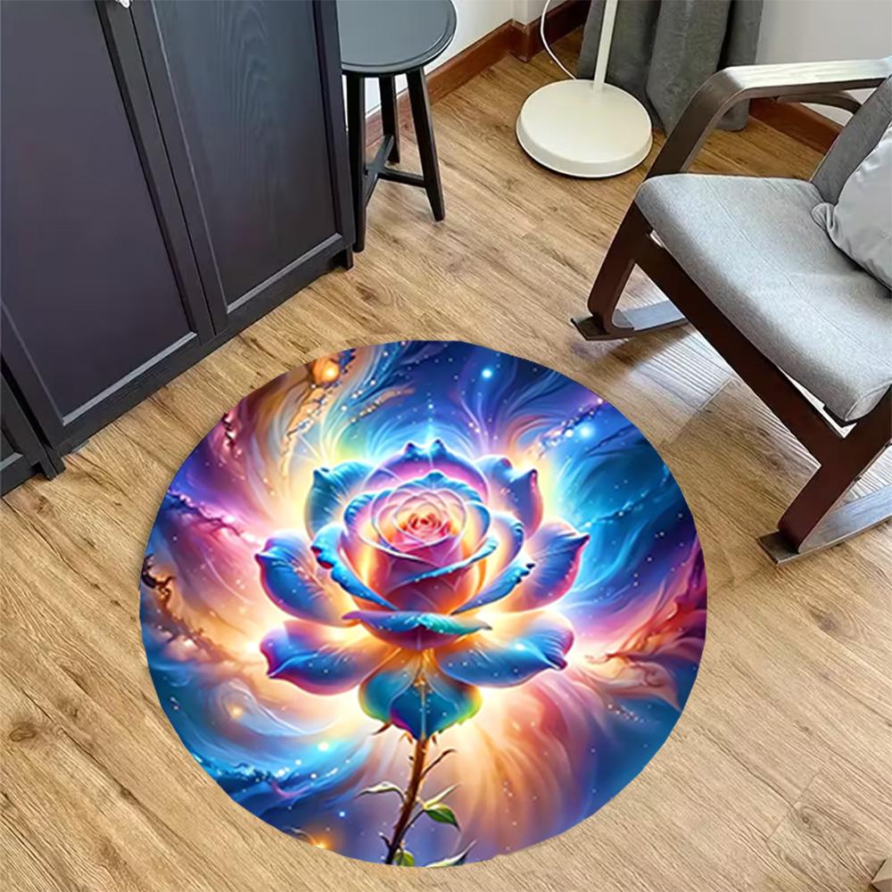 1pc home carpet colorful tulip design rug non slip office decor gift living room bedroom