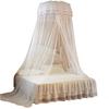 Mosquito Net Round Top Stimulation Butterfly Pin Polyester Fiber Decorative Bed Canopy
