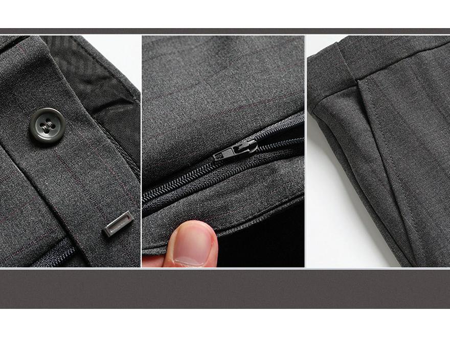 2026 Premium Men's Slim Fit Stripe Suit Set for Business, Wedding, and Formal Wear