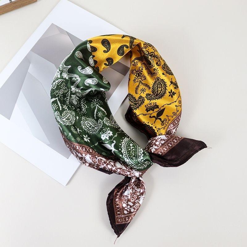 Small square scarf silk scarf men's neck protection scarf professional wear with shirt thin scarf 70x70 scarf