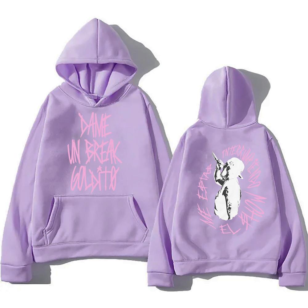 Jhayco Rapper Tour Hoodie Goldito Dame Un Break Herren/Damen Hoodies Harajuku Ästhetik Winterkleidung Fleece Pullover Sweatshirt