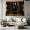 Supernatural Tv Series Poster Wall Tapestry Aesthetic Wall Hanging Printed Fabric Blanket Decorative Tapestries for Bedroom Living Room Home Decor