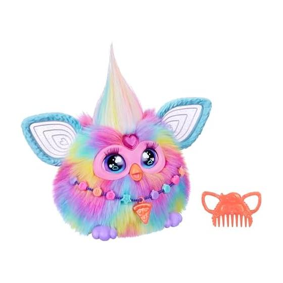 Hasbro Furby Tie Dye Voice-Responsive Interactive Toy for Boys and Girls Ages 6+, Comes with 15 Fashion Accessories, Animatronic Electric Plush Toy