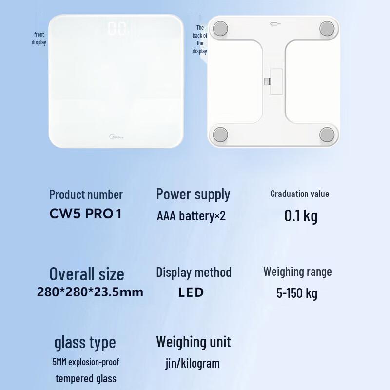 Midea MO-CW5 Pro1 Rechargeable Smart Body Scale