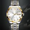 New TOP Brand Luxury Men's Watch With Box Waterproof Double Calendar Luminous Men's Quartz Watches