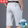 Hengyuanxiang Men's Summer Loose Straight Casual Stretch Shorts
