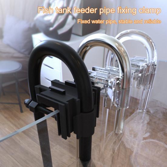 Hose Fixed Clip Multi-Functional Thickness Adjustable Plastic Aquarium Water Pipe Holder Clamp Aquarium Supplies