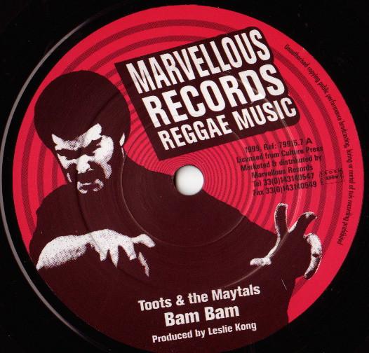 7inch Record TOOTS & THE MAYTALS - Bam Bam / 54 - 46 799157 Marvellous Reco 1999 France Reggae, Ska & Dub Used
