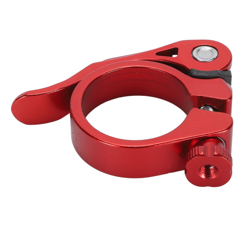 Bike Seatpost Clamp Professional 34.9mm Aluminum Alloy Lightweight High Strength CNC Machined Quick Release   Seatpost Clamp