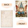 32pcs, Christmas gnome postcard, cute and retro, birthday/anniversary gift, collectible, suitable for gift-giving, can be mailed