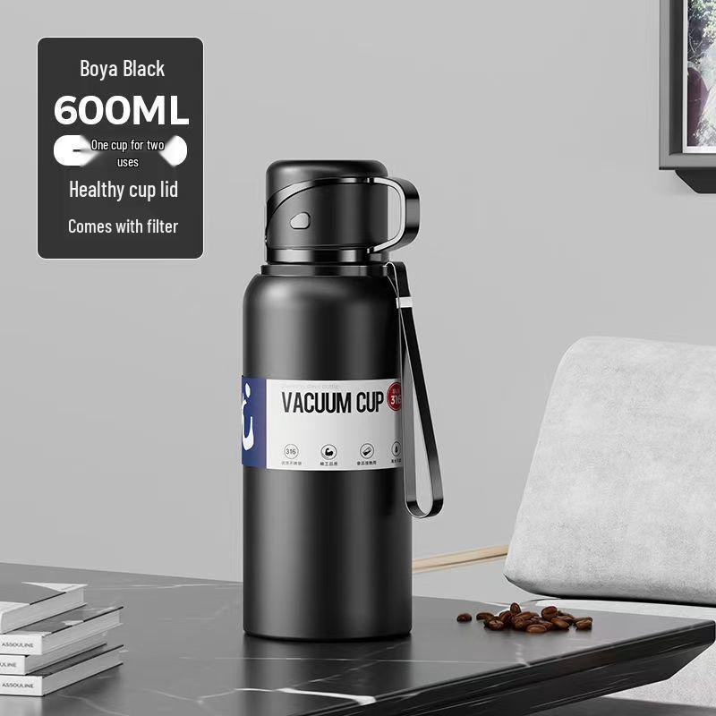 Water Steel Insulated 316 Stainless Bottle With Smart Temperature Display Extra Large Capacity For Men
