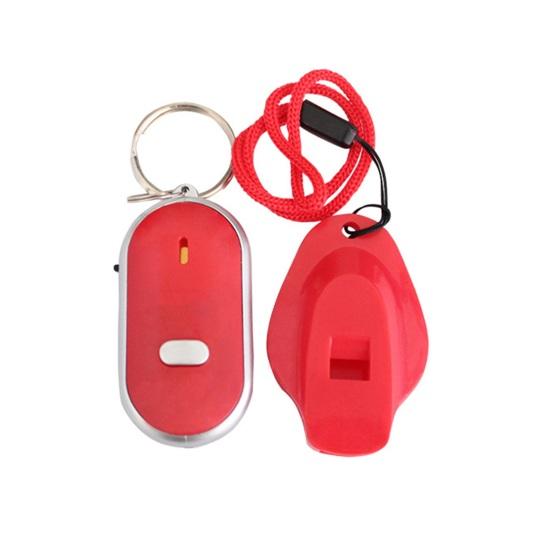

Свисток-шукач ключів з аудіосенсором Легко знаходити ключі Обладнання проти втрати Висока твердість Нічне світло Локатор ключів