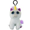 Feisty Pets Mini Unicorn RANGS Pet Angry Expression Changing Plush Keychain