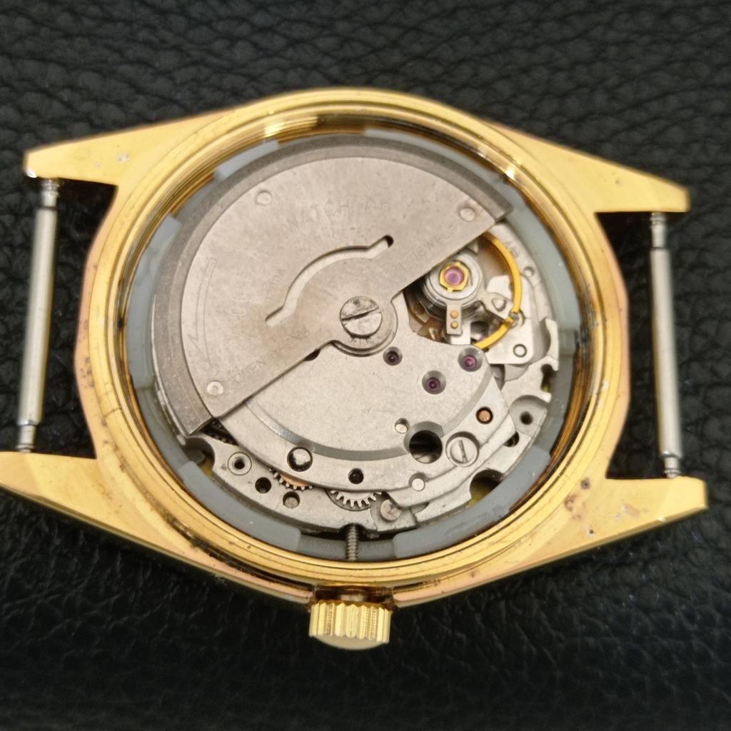 VINTAGE REFURBISHED CITIZEN AUTOMATIC JAPAN MENS YELLOW DIAL WATCH a445347-1