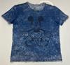 Disney Mickey Mouse Graphic T-shirt Men Medium Blue Acid Wash Short Sleeve