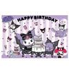 Sanrio Kuromi Birthday Party Printed Tapestry Bedroom Decoration Celebration Background Design Kawaii Anime Home Decoration