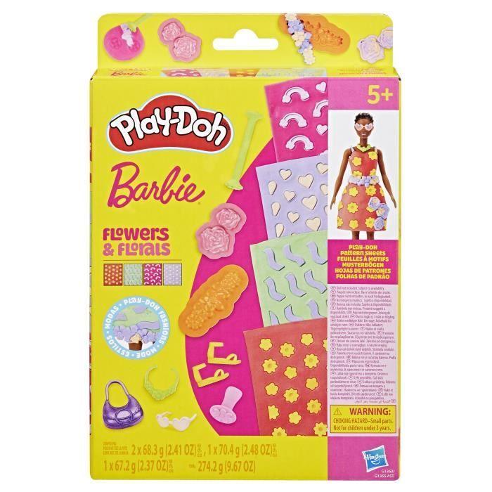 Play-Doh Barbie Fleurs et fleurons, recharges pour coffret de pâte à modeler