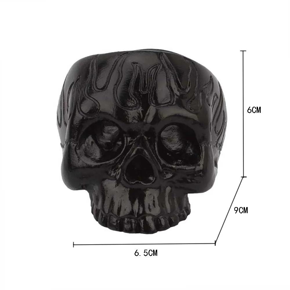 1pc Totenkopf Kerzenhalter Skelett Kerzenständer Harz Kerzenständer Handwerk für Party Halloween Weihnachten Home Decor