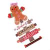 Gingerbreads Man Christmas Tree Sign Wooden Ornament For Holiday Shelf Display Festive Home Decoration And HX6C