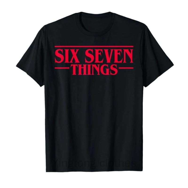 Funny Meme 67 Retro Six Seven Things T-shirt For Men Women Cotton T Shirts Short Sleeve Tops