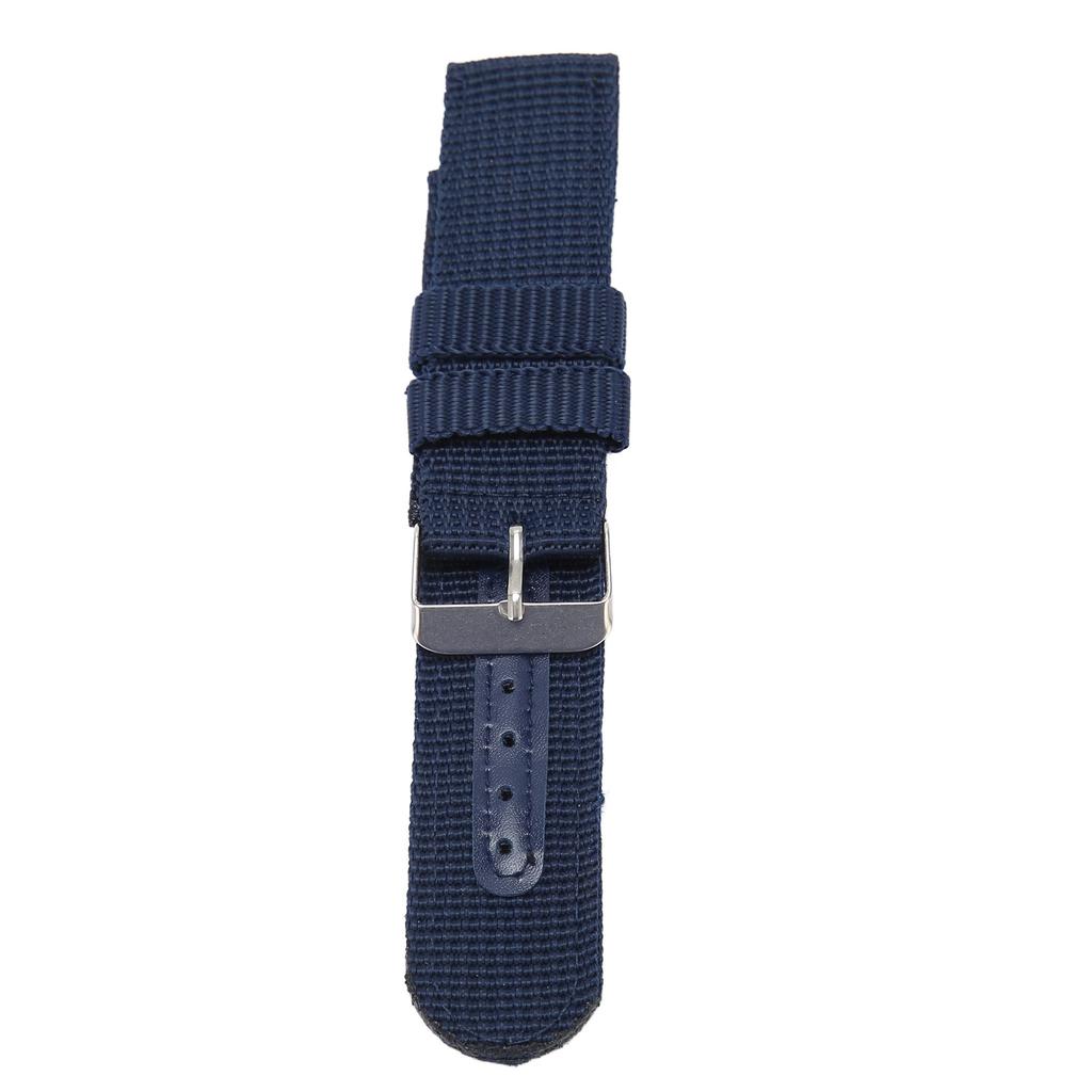 22mm Canvas Watch Strap Canvas Quick Release Replacement Watch Band for Men and Women Blue