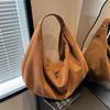 Casual Relaxation Large-capacity Bag Women's Commuter Shoulder Bag Velvet Bread Oblique Span Bag Women's Versatile
