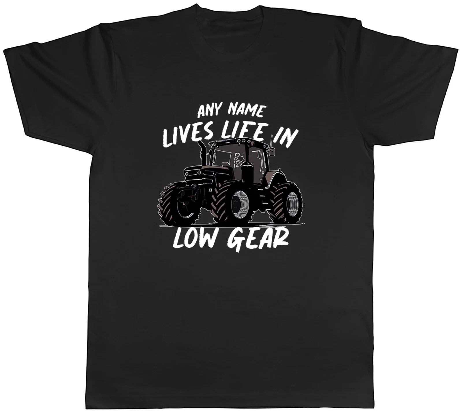 Personalised Lives Life in Low Gear Tractors Mens T-Shirt Tee Gift Top XXL