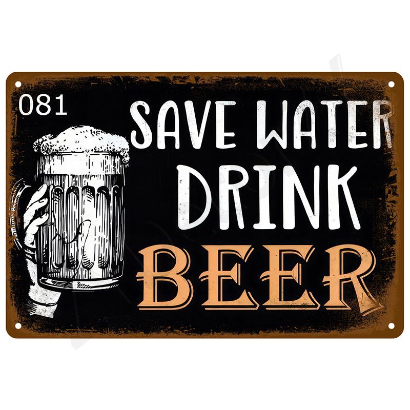 Vintage Metal Signs Plates Posters House Interior Bathroom Wall Art Mural Aesthetic Room Home Decor Decorations Retro Tin Sign