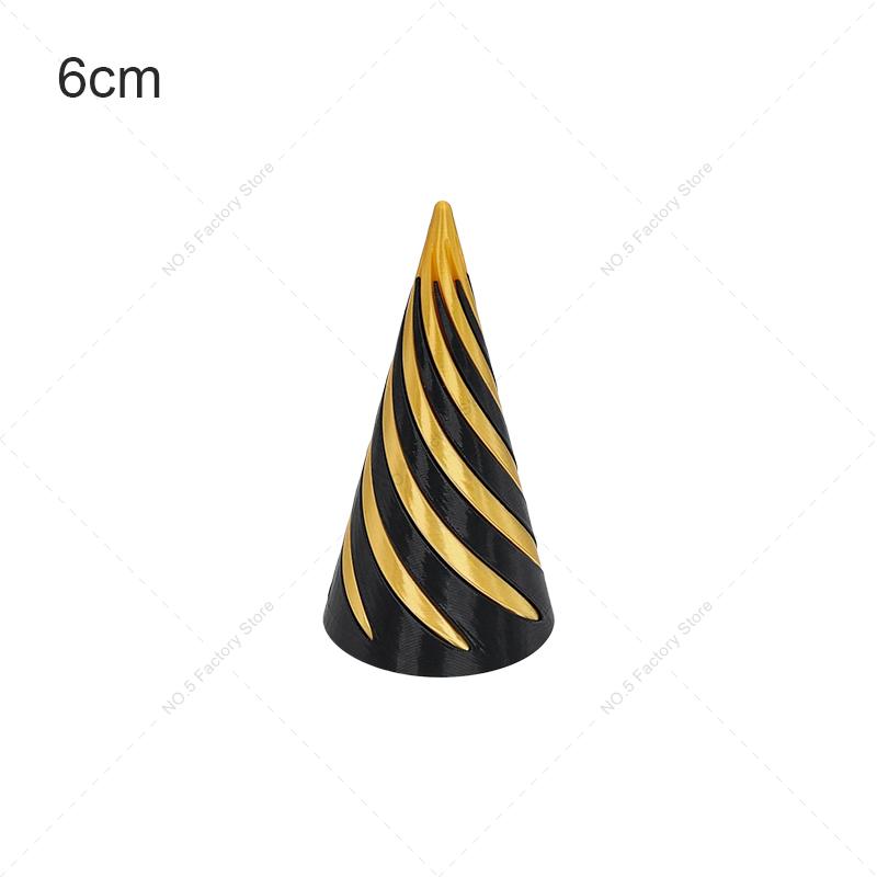 Giocattolo Fidget Cone Spirale Stampato in 3D Piramide Impossibile Attraversabile Scultura Antistress Giocattoli per Adulti Sollievo dallo Stress per Bambini Giocattolo da Tavolo