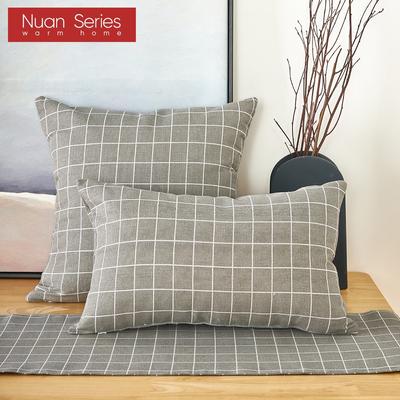 1PC Nuan Series Simple and Versatile Checkered Pattern Printed Soft Pillowcase for Sofa Bed Living Room Bedroom Home Decor 30x50cm/45x45cm/50x50cm