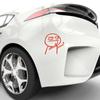Auto-Aufkleber, Cartoon-JDM-Aufkleber, Mittelfinger, lustige Aufkleber, decken Kratzer ab, wasserfest und Sonnenschutz-PVC