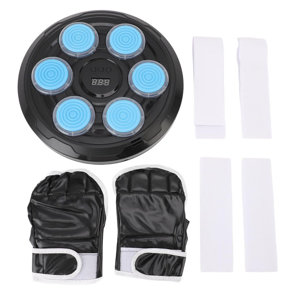 6 Key Boxing Wall Target Responsive Improve Reacting Ability Music Punching Machine for Training