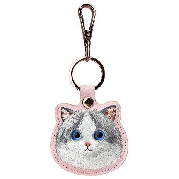 Nimmy Zestaw 3W1 Torebka Na Telefon +    Portfel + Etui Na Lokalizator Różowy/Pink Big Eyed Pet 2.0 Cat